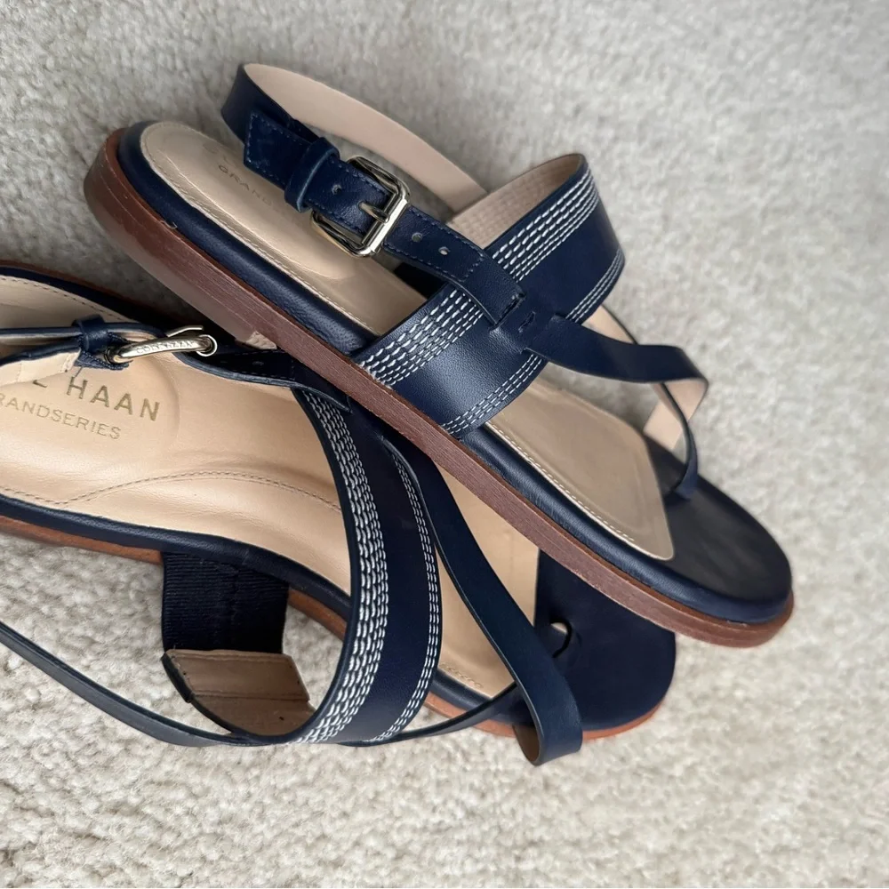 Cole Haan - Navy Sandals - Picture 2 of 9